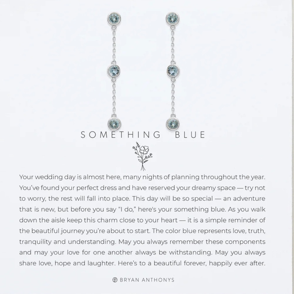 New Bryan Anthonys “Something Blue” Linear Earrings